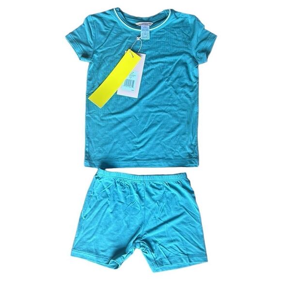 NWT Eberjey Kids TENCEL™ Modal Unisex Short PJ Set Gisele Size 4 - Picture 6 of 6